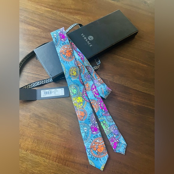 Versace Other - Versace multicolor medusa tie